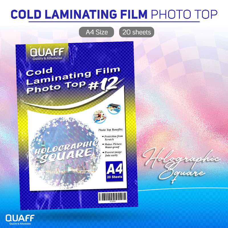 Quaff Cold Laminating Photo Top (20sheet/pack)