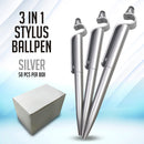 50pcs 3in1 Multi-Function Stylus Ball Pen Cellphone Stand Touch Screen Nb Ballpen