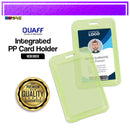 5 Pcs Vertical Colored Transparent Id Holder Case Protector C - 113