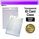 5 Pcs A6 Id Card Holder Case With Zip Lock Waterproof Vertical