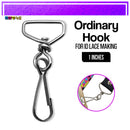 100pcs Id Hook For Lace Lanyard Making G-Hook Ordinary Plastic Trapezoid