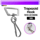 100pcs Id Hook For Lace Lanyard Making G-Hook Ordinary Plastic Trapezoid