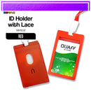 5pcs Vertical ID Holder With Lace Case Shiny Protector