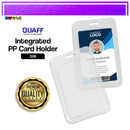 5 Pcs Vertical Colored Transparent Id Holder Case Protector C - 113