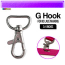 100pcs Id Hook For Lace Lanyard Making G-Hook Ordinary Plastic Trapezoid