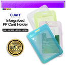 5 Pcs Vertical Colored Transparent Id Holder Case Protector C - 113