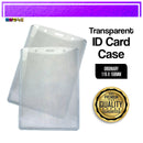 5 Pcs A6 Id Card Holder Case With Zip Lock Waterproof Vertical