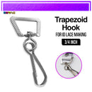 100pcs Id Hook For Lace Lanyard Making G-Hook Ordinary Plastic Trapezoid