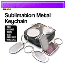 Sublimation Printable Blank Metal Keychain No Print