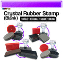 Blank Printable Photosensitive Crystal Rubber Stamp Pad And Case For School Company Use