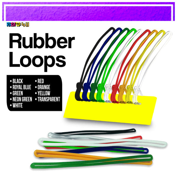 Rubber Loops For Bag Tags 100pcs