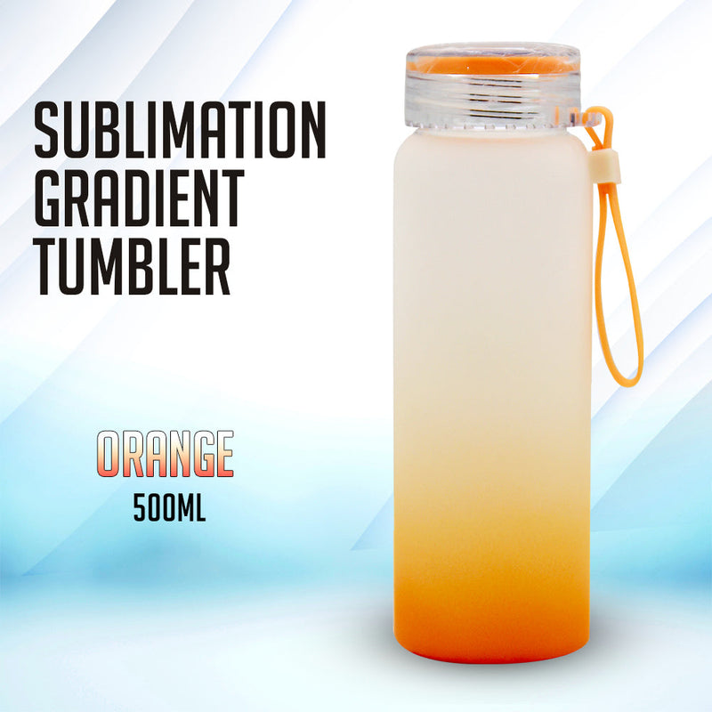 500ml Sublimation Printable Gradient Glass Bottle (Blanks)