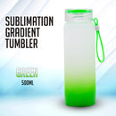 500ml Sublimation Printable Gradient Glass Bottle (Blanks)