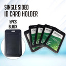 5pcs Vertical QUAFF ID Holder Single sided PP Card Holder C-593V