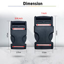 100pcs Black Button Dig Side Release Buckle For Id Lace Making