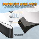QUAFF Flexible Magnetic Strip w/ adhesive 10mm*1.5mm*1M