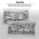 Button Rock for ID Lace Making Gold or Silver (Button Lock / Rematse) - 1000 sets