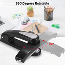 360 Stapler Rotation Heavy Duty Stapler 24/6 Staples Effortless Long Paper Swivel Stapler KW-TRIO