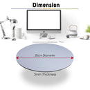 Circle Sublimation Printable Rubber Mouse Pad 3mm Plain White for Customize (Blanks)