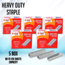 Deli Heavy Duty Stapler 120sheets Punching Bind with 16mm Staple Wire