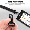Black Plastic ID Hook for Lanyards and Lace Accessories 100pcs/pack