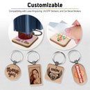 Laser Engraving Wooden Keychain for Souvenirs and Giveaways Plain Key Chain