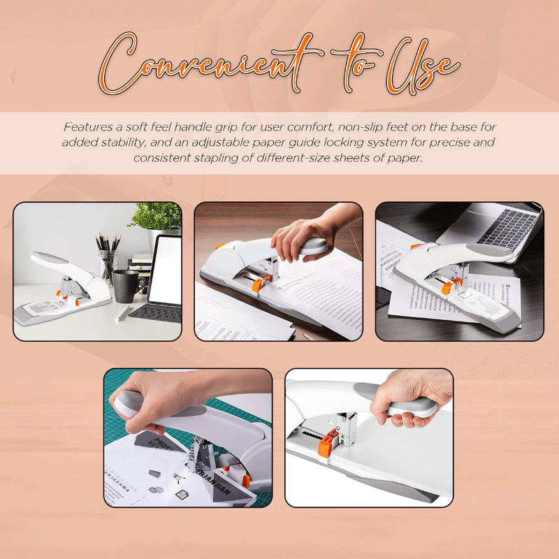 Deli Heavy Duty Stapler 120sheets Punching Bind with 16mm Staple Wire