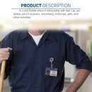 5pcs Retractable ID Metal Clip 360degree Rotation Lanyard Key Holder Belt Clip