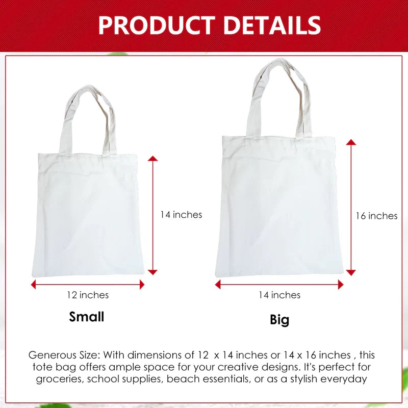 Canvas Tote Bags (White)