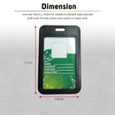 5pcs Vertical QUAFF ID Holder Single sided PP Card Holder C-593V