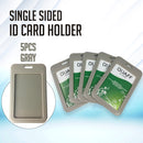 5pcs Vertical QUAFF ID Holder Single sided PP Card Holder C-593V