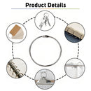 Metal Loose Leaf Book Binder Hoop Ring Handwork Multifunctional Keychain Circle Photo Album