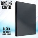 100pcs PVC Binding Cover 200microns A4 Size Transparent Colored Unpunched Binding Cover