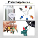 50pcs 25mm Split Key Ring with free Jump Ring for DIY Keychain Silver Keyrings