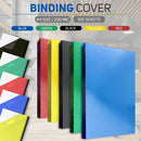 100pcs PVC Binding Cover 200microns A4 Size Transparent Colored Unpunched Binding Cover