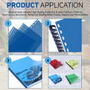 100pcs PVC Binding Cover 200microns A4 Size Transparent Colored Unpunched Binding Cover