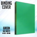 100pcs PVC Binding Cover 200microns A4 Size Transparent Colored Unpunched Binding Cover