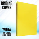 100pcs PVC Binding Cover 200microns A4 Size Transparent Colored Unpunched Binding Cover