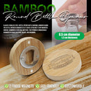 Round Bamboo Bottle opener with Magnet for DIY Souvenirs and Giveaways