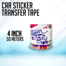 Quaff Transfer Tape for Decals and Cut-out Vinyl Stickers 50 meters 2 inches - 4 inches