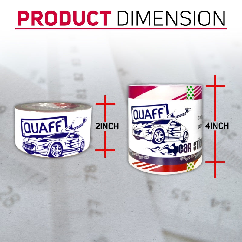 Quaff Transfer Tape for Decals and Cut-out Vinyl Stickers 50 meters 2 inches - 4 inches