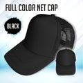 Full Color QUAFF Printable Mesh Cap for Men and Women Baseball Cap / Net Trucker Black Blue Red