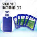 5pcs Vertical QUAFF ID Holder Single sided PP Card Holder C-593V