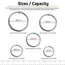 Metal Loose Leaf Book Binder Hoop Ring Handwork Multifunctional Keychain Circle Photo Album