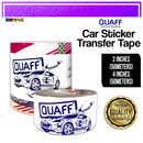 Quaff Transfer Tape for Decals and Cut-out Vinyl Stickers 50 meters 2 inches - 4 inches
