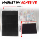 100pcs Square Button Fridge Magnet Set (2inch)