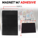 100pcs Square Button Fridge Magnet Set (2inch)