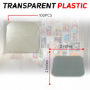 100pcs Square Button Fridge Magnet Set (2inch)