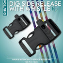ID Button Dig w/ Whistle Side Release 100pcs