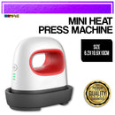 Mini Heat Press Machine 11.5cm X 6.5cm And Iron